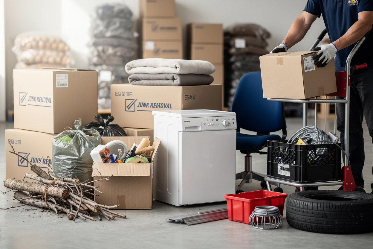 Jackson's Junk Removal professional team clearing residential and commercial spaces with efficient junk removal services in Kokomo, Indiana